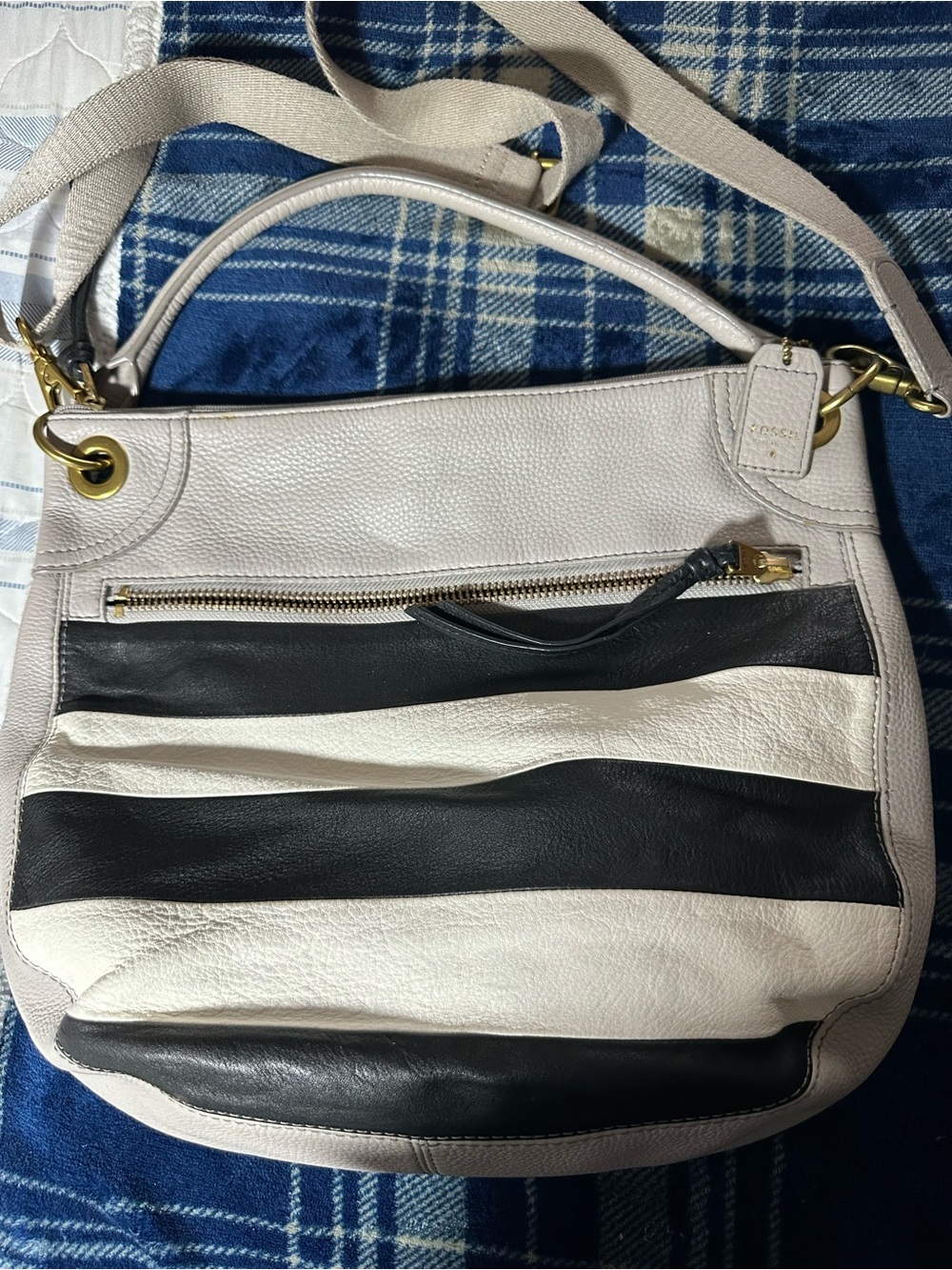 Fossil Karli Pebbled Leather Hobo Bag